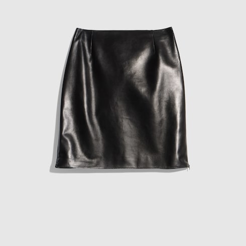 Soft nappa mini skirt