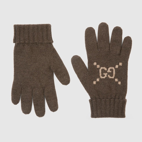 GG cashmere gloves