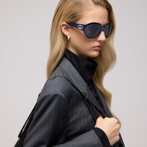 Geometric-frame sunglasses