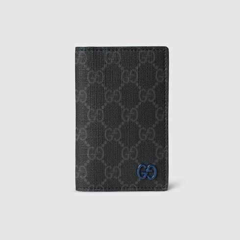 Blue interior GG long card case