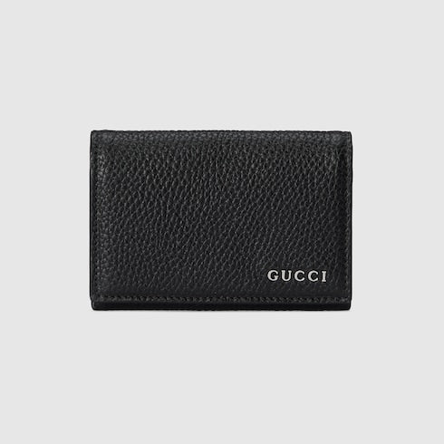 Card case wallet with Gucci logo