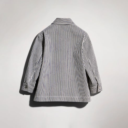 Children's striped denim jacket