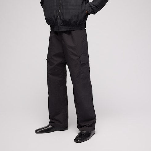 Froissé nylon faille cargo pants