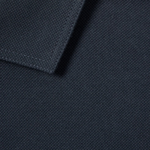 Cotton piquet polo shirt with embroidery