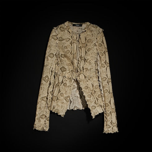 Printed silk shirt