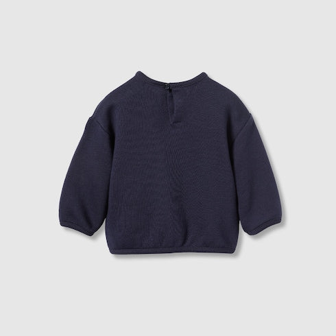 Baby cotton sweatshirt with Web
