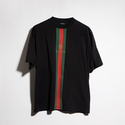 Cotton jersey T-shirt with print