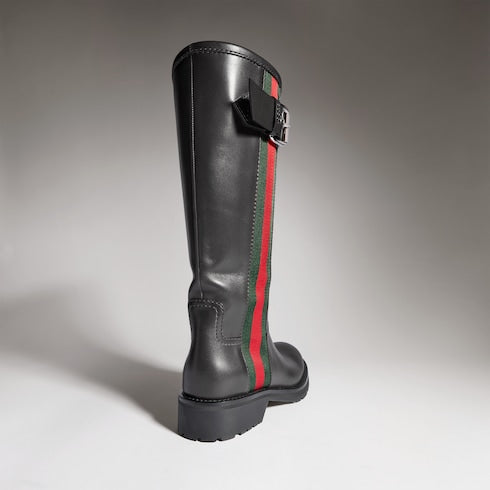 Women's biker boot with Web
