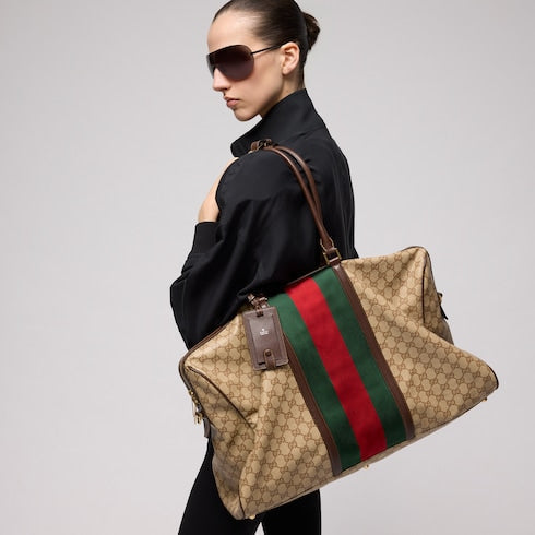 Medium GG duffle bag with Web