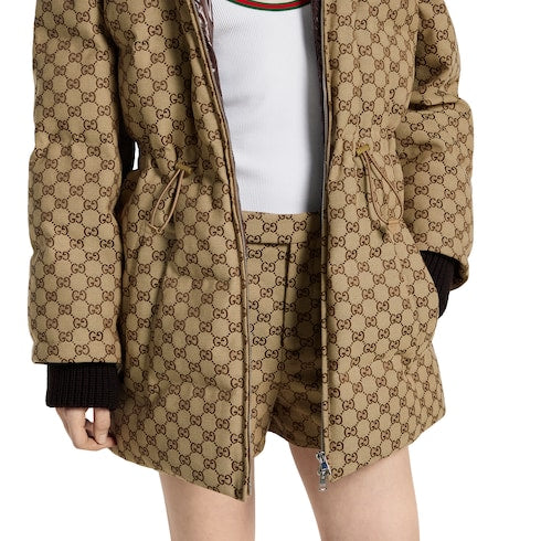 GG canvas puffer jacket