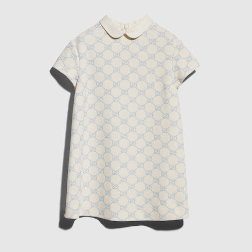 Children's embroidered jersey dress