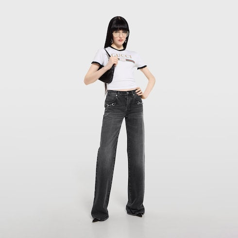 Cotton jersey T-shirt with print