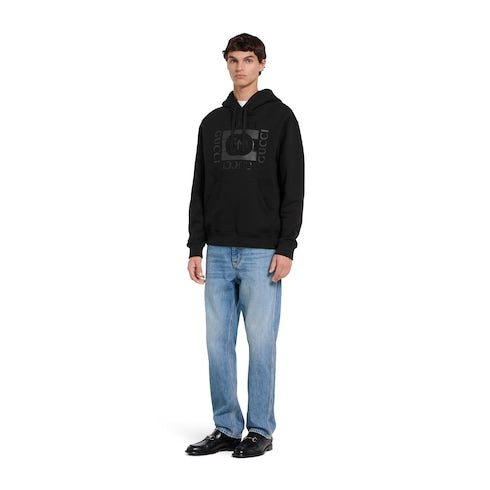 Cotton jersey sweatshirt with print