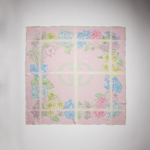 Printed silk twill carré