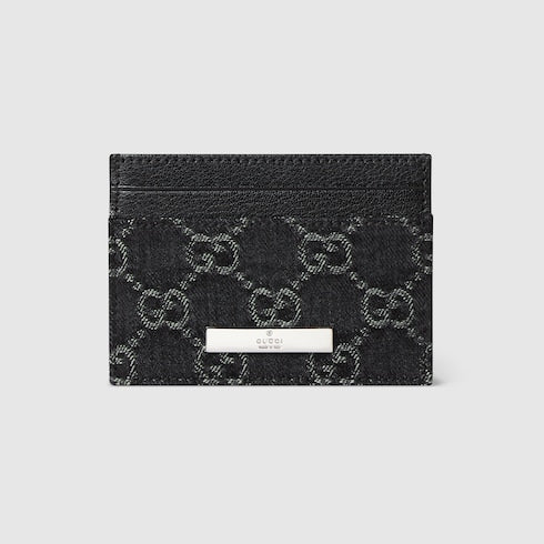 Card case with Gucci plaque