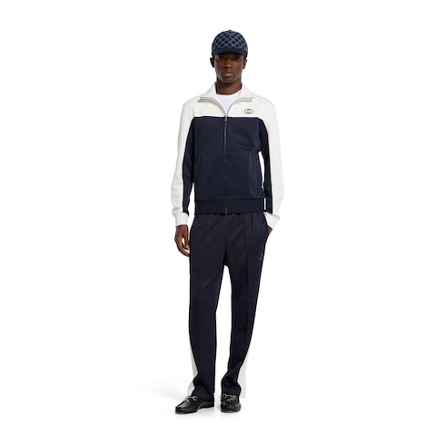 Technical jersey zip jacket