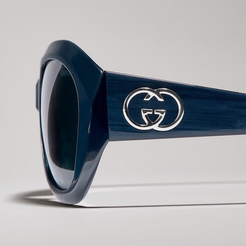 Geometric-frame sunglasses