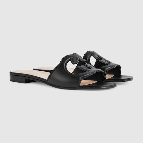 Women's slide sandal with Interlocking G