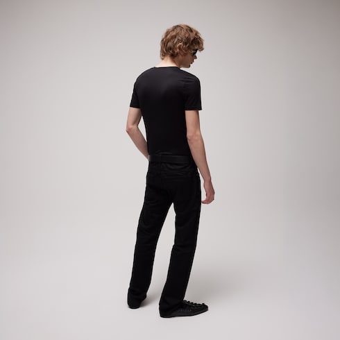 Cotton denim pants