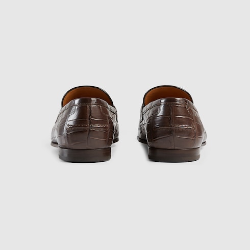 Men's Gucci Jordaan crocodile loafer