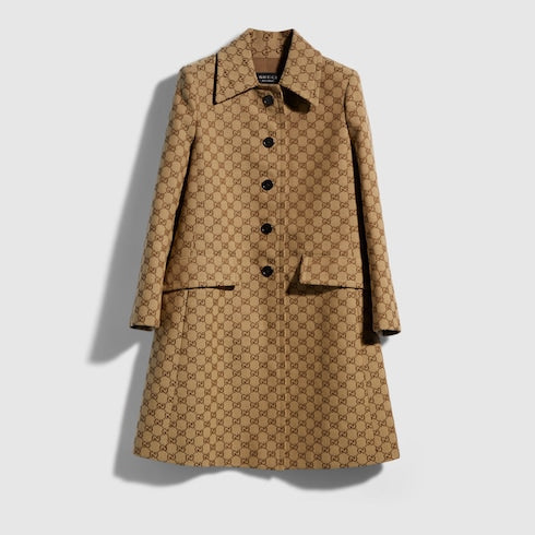 GG cotton canvas coat
