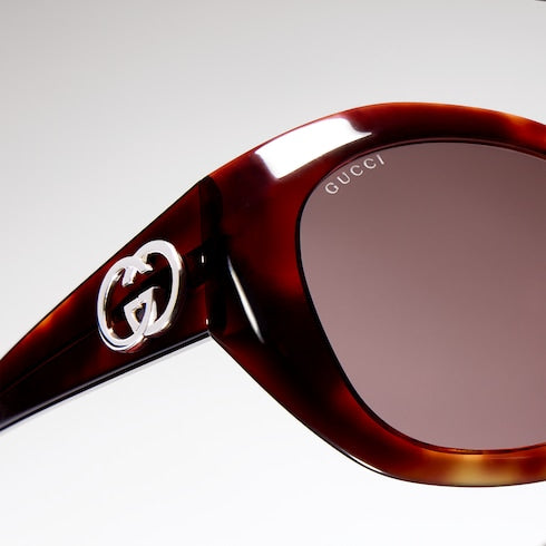 Geometric-frame sunglasses