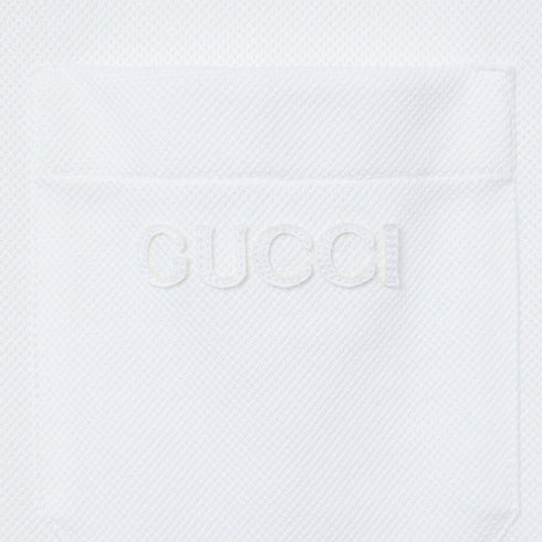 Cotton polo shirt with embroidery