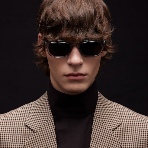 Rectangular-frame sunglasses