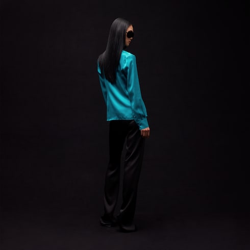 Silk satin shirt