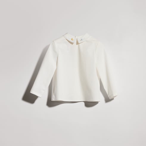 Baby cotton shirt with embroidery