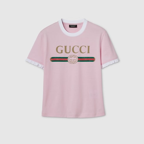 Cotton jersey T-shirt with print