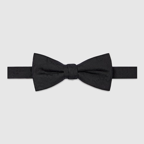 GG cotton silk bow tie