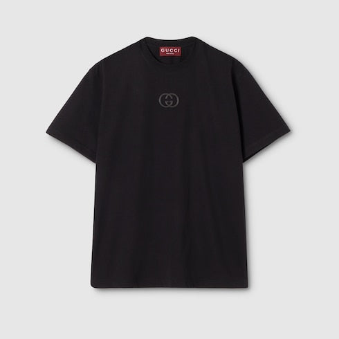 Cotton jersey T-shirt with embroidery