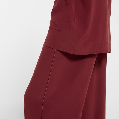 Silk crêpe de chine pants