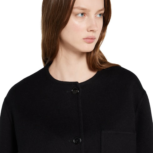 Reversible wool silk jacket
