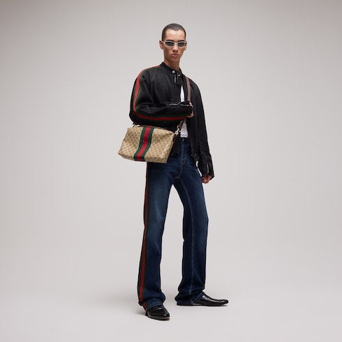 Medium GG crossbody bag with Web