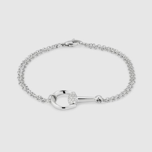 Gucci Horsebit diamond 18k bracelet