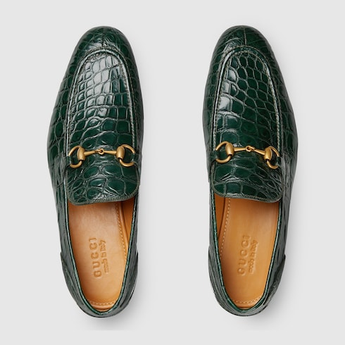 Men's Gucci Jordaan crocodile loafer