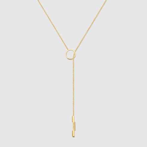 Gucci Link to Love 18k lariat necklace