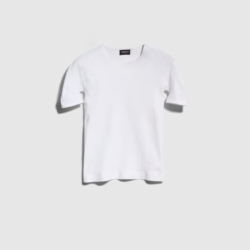 Seamless stretch nylon jersey T-shirt