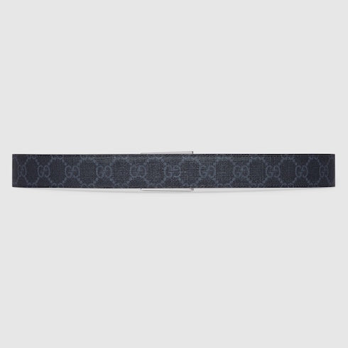 Reversible belt with rectangular buckle