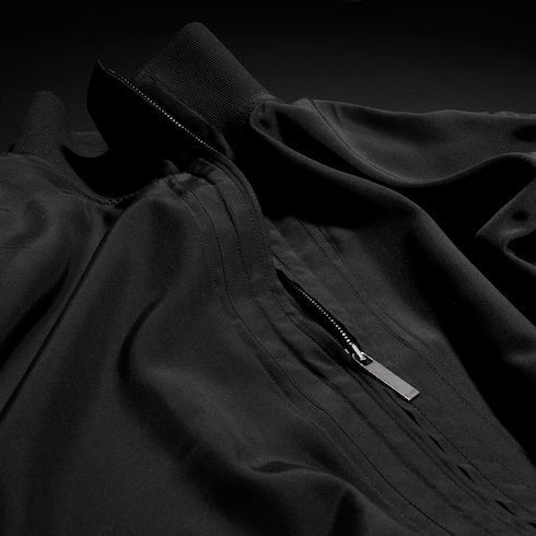 Silk poplin zip jacket