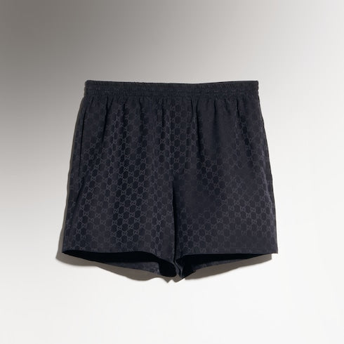 GG silk jacquard shorts