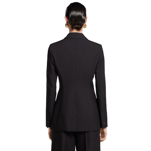 Pinstripe Gucci wool jacquard jacket