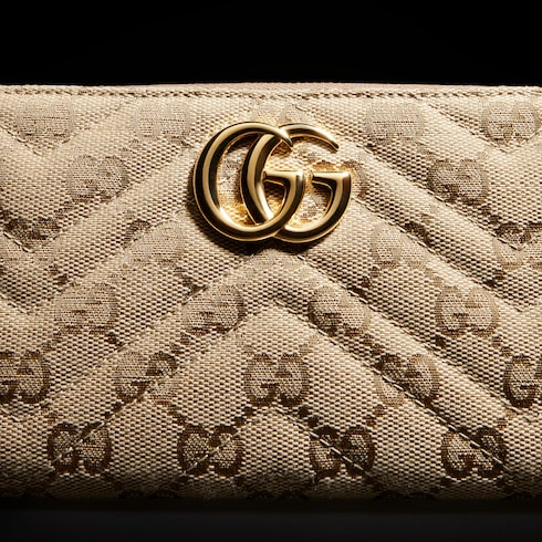 GG Marmont zip around wallet