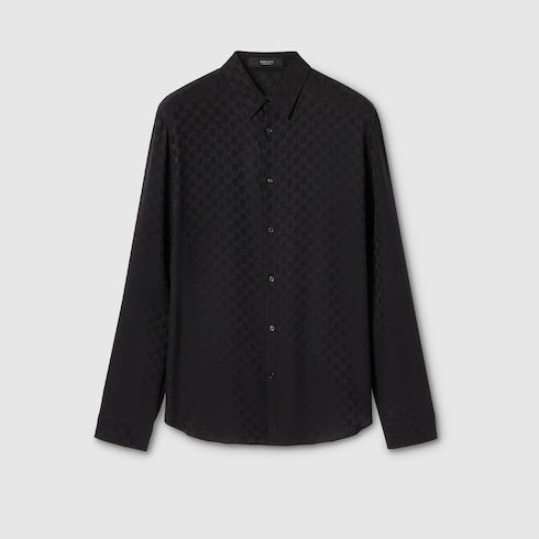 GG silk jacquard shirt