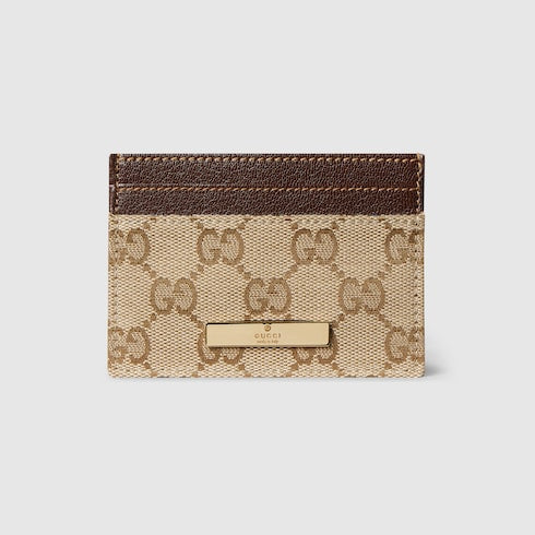 Card case with Gucci plaque