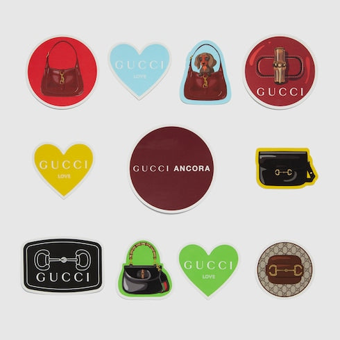 Gucci Handbags luggage stickers