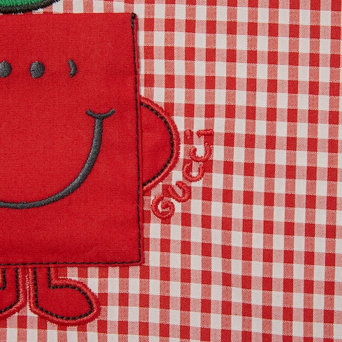 Baby gingham cotton T-shirt
