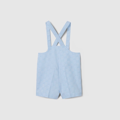 Baby GG cotton jacquard overall